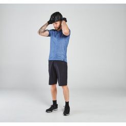 Szorty rowerowe MTB Rockrider Essential. Czarne buty sportowe męskie ROCKRIDER, l, bez wzorów, z materiału, rowerowe. Za 89.99 zł.