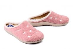 INBLU ET-33 023 różowy, kapcie damskie. Czerwone kapcie damskie Inblu, bez wzorów, z tkaniny. Za 80.99 zł.