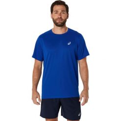 Koszulka Asics Core. Niebieskie koszulki sportowe męskie Asics, m, bez wzorów, bez kołnierzyka, bez ramiączek. Za 166.00 zł.