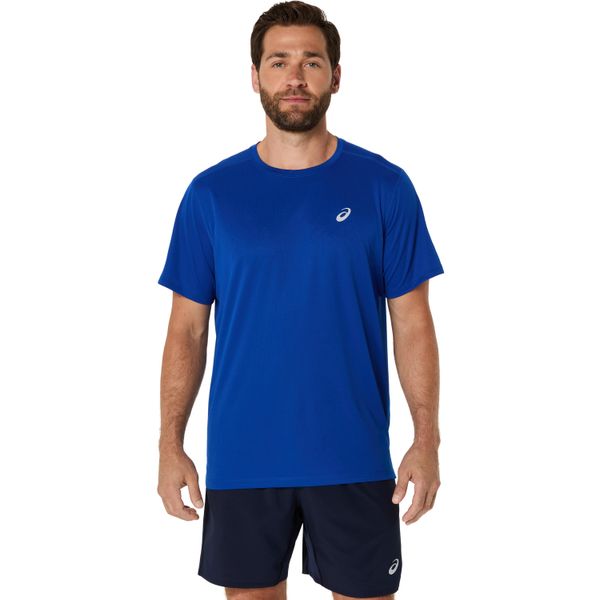 Koszulka Asics Core. Niebieskie koszulki sportowe męskie Asics, m, bez wzorów, bez kołnierzyka, bez ramiączek. Za 166.00 zł.