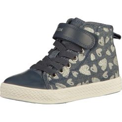 Sneakersy w kolorze granatowym. Niebieskie trampki i tenisówki dziewczęce Geox, bez wzorów, z gumy, bez zapięcia. W wyprzedaży za 139.95 zł.