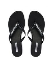 KARL LAGERFELD Japonki Jelly Heel KL83006 Czarny. Czarne klapki damskie KARL LAGERFELD, bez wzorów, z syntetyku, bez obcasa. Za 439.99 zł.