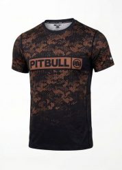 Męska Koszulka Mesh PITBULL techniczna sportowa HEX CAMO HILLTOP. Czerwone koszulki sportowe męskie PITBULL, m, bez wzorów, z elastanu, bez kołnierzyka, bez ramiączek, na fitness i siłownię. Za 159.00 zł.
