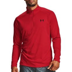 Męska bluza Under Armour Tech 2.0 z półzamkiem czerwona. Czarne bluzy męskie Under Armour, m, bez wzorów, z materiału, bez kaptura, na golfa. Za 194.15 zł.