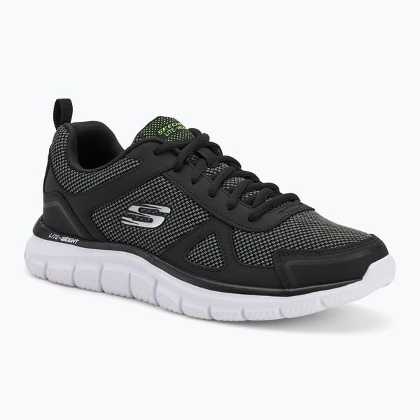 Buty męskie SKECHERS Track Bucolo. Czarne buty sportowe męskie Skechers, bez zapięcia. Za 219.99 zł.