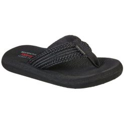 Plaskanie Skechers Asana - Hidden Valle, Kobiety. Czarne klapki damskie Skechers, bez wzorów, bez obcasa. Za 290.00 zł.