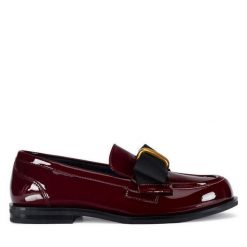 Mokasyny GINO ROSSI. Czerwone mokasyny damskie Gino Rossi. Za 279.99 zł.