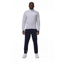 Bluza z zamek błyskawiczny na co dzień na siłownię. Szare bluzy męskie LEONE 1947 APPAREL, bez wzorów, z dresówki, bez kaptura. W wyprzedaży za 218.92 zł.