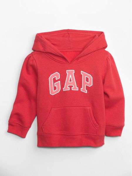 Gap Bluza 787746-01 Czerwony Regular Fit. Czerwone bluzy dla dziewczynek GAP, bez wzorów, z bawełny, bez ramiączek, bez kaptura. Za 69.99 zł.