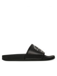 KARL LAGERFELD Klapki Kondo 2.0 KL80908A Czarny. Czarne klapki damskie KARL LAGERFELD, bez wzorów, z tworzywa sztucznego, bez obcasa. Za 399.99 zł.