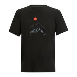 Męska Koszulka Fingal Moon Mountain. Czarne koszulki sportowe męskie Regatta, m, bez wzorów, bez kołnierzyka, bez ramiączek, trekkingowe. Za 75.99 zł.