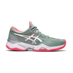 Techniczne Buty Do Tenisa Z Kolcami ASICS COURT FF™ CLAY Szare Damskie. Szare obuwie sportowe damskie Asics, bez wzorów, z gumy, tenisowe. W wyprzedaży za 608.05 zł.