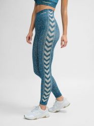 Damskie legginsy bezszwowe Hummel MT Drops. Niebieskie legginsy damskie Hummel, s, bez wzorów, z dzianiny. Za 181.90 zł.