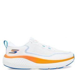 Buty do biegania Skechers. Białe buty sportowe męskie Skechers, bez zapięcia, do biegania. Za 239.99 zł.