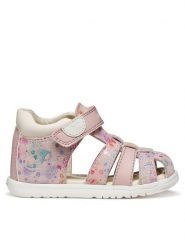 Geox Sandały B Sandal Macchia Gir B254WB 007BC C8W0G Różowy. Czerwone sandały dziewczęce Geox, ze skóry, bez zapięcia. Za 249.99 zł.