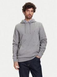 Tommy Hilfiger Bluza Essential MW0MW37235 Szary Regular Fit. Szare bluzy męskie Tommy Hilfiger, l, bez wzorów, z bawełny, bez kaptura. Za 299.99 zł.