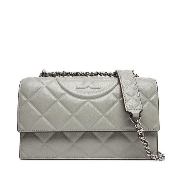 Torebka Tory Burch. Szare torebki do ręki damskie Tory Burch, bez wzorów, wizytowe, bez dodatków. Za 2,729.00 zł.