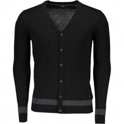 Kardigan w kolorze czarnym. Czarne kardigany męskie marki Guess. W wyprzedaży za 329.95 zł.