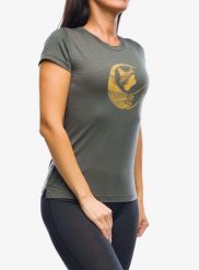 Koszulka merino damska Sensor Merino Air PT Fox Tee SS. Zielone t-shirty damskie Sensor, m, bez wzorów, z nylonu, bez kołnierzyka. Za 291.49 zł.