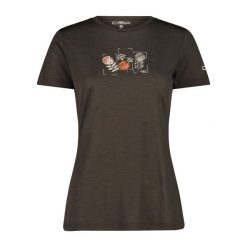 Koszulka damska turystyczna CMP 32T7166. Brązowe koszulki sportowe damskie CMP, l, bez wzorów, bez kołnierzyka, bez ramiączek, rowerowe. Za 225.00 zł.