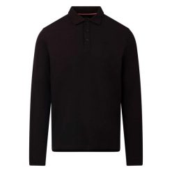 Męska Koszulka Polo Leblanc Z Długim Rękawem. Czarne bluzki z długim rękawem męskie Trespass, m, bez wzorów, bez kołnierzyka. Za 129.99 zł.