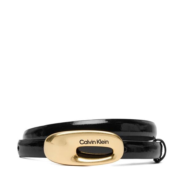 Pasek Damski Calvin Klein. Czarne paski damskie Calvin Klein, bez wzorów. Za 189.99 zł.