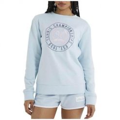 Bluza sportowa damska Ellesse Antichi. Niebieskie bluzy sportowe damskie Ellesse, xs, bez wzorów, bez kaptura. Za 187.00 zł.