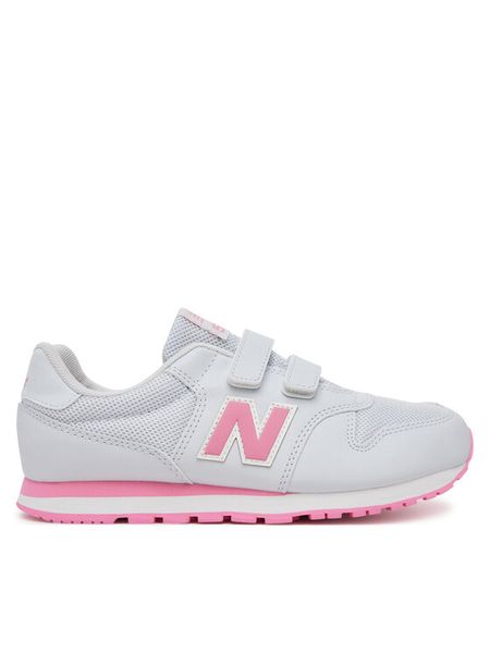 New Balance Sneakersy GV500QP1 Szary. Szare buty sportowe dziewczęce New Balance, bez wzorów, z materiału, bez zapięcia. Za 149.99 zł.