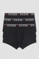 GUESS Zestaw czarnej męskiej bielizny bokserki 3 Pack, Rozmiar XL. Czarne bokserki męskie Guess, m, z aplikacjami. W wyprzedaży za 152.99 zł.