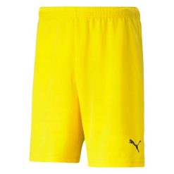 Męskie Spodenki TeamRISE. Żółte szorty męskie Puma, m, bez wzorów, z materiału. Za 99.99 zł.