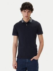 Guess Polo M6GP66 K3070 Granatowy Slim Fit. Niebieskie koszulki polo męskie Guess, m, z aplikacjami, z bawełny, bez ramiączek. Za 269.99 zł.