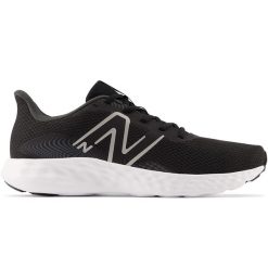 Buty męskie New Balance M411LB3 – czarne. Czarne buty sportowe męskie New Balance, z materiału, bez zapięcia, do biegania. Za 189.99 zł.