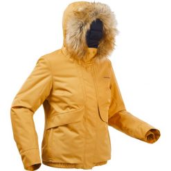 Kurtka turystyczna damska zimowa Quechua SH500 -8°C wodoodporna. Niebieskie kurtki damskie QUECHUA, na zimę, m, bez wzorów, z futra, bez kaptura. Za 249.99 zł.