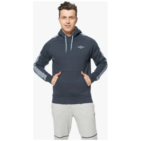 Umbro Bluza Contrast Sleeve Panel Oh Hooded , granatowy, rozmiar L. Niebieskie bluzy męskie Umbro, l, bez wzorów, z materiału, bez kaptura. W wyprzedaży za 79.99 zł.