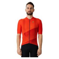 Koszulka rowerowa męska Alé Web. Czerwone buty sportowe męskie ALÉ CYCLING, m, bez wzorów, bez kołnierzyka, bez ramiączek, rowerowe. Za 299.99 zł.