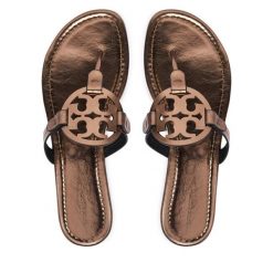 Japonki Tory Burch. Niebieskie klapki damskie Tory Burch, bez wzorów, bez obcasa. Za 1,134.00 zł.