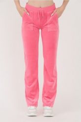 JUICY COUTURE Różowe damskie spodnie dresowe Del Ray Pocketed Pant, Rozmiar S. Czerwone spodnie dresowe damskie Juicy Couture, s, bez wzorów, z dresówki. W wyprzedaży za 299.99 zł.