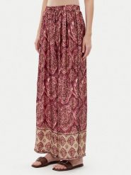 ViCOLO Spodnie materiałowe TD0666 Bordowy Relaxed Fit. Czerwone spodnie materiałowe damskie ViCOLO, m, bez wzorów, z materiału. Za 319.99 zł.