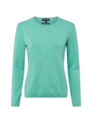 Franco Callegari Damski sweter z dzianiny z zawartością kaszmiru Kobiety zielony marmurkowy, XXL. Zielone swetry damskie Franco Callegari, xxl, bez wzorów, z bawełny, bez kołnierzyka, bez ramiączek, bez kaptura. Za 249.95 zł.