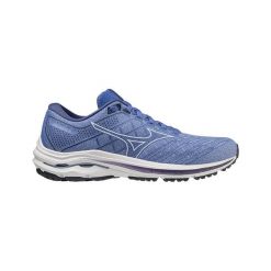 Buty do biegania damskie Mizuno WaveInspire18. Niebieskie obuwie sportowe damskie Mizuno, bez wzorów, do biegania. Za 349.44 zł.