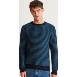 Sweter w paski - Granatowy. Swetry damskie marki Reserved. Za 59.99 zł.