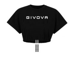 Givova damska koszulka z dekoltem łódką XL. Czarne koszulki sportowe damskie Givova, xl, bez wzorów, bez kołnierzyka, bez ramiączek. Za 261.99 zł.