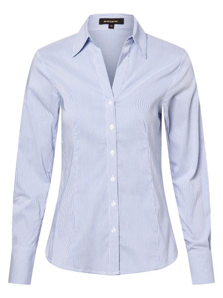 More & More Bluzka Kobiety niebieski, 36. Niebieskie bluzki damskie More & More, bez wzorów, bez kołnierzyka, bez ramiączek. Za 279.95 zł.