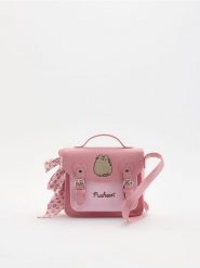 Torebka Pusheen - różowy. Czerwone torby i plecaki dziecięce Reserved, ze skóry. Za 99.99 zł.
