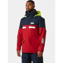 Kurtka Żeglarska Męska Helly Hansen Pier 4.0. Czerwone kurtki męskie Helly Hansen, m, bez wzorów, bez kaptura. Za 1,199.00 zł.