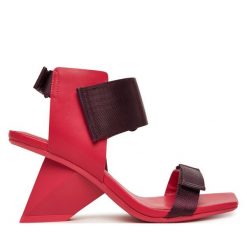 Sandały United Nude. Pomarańczowe sandały damskie United Nude, bez wzorów, bez obcasa, na słupku, bez zapięcia. Za 939.99 zł.