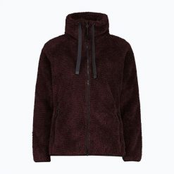 Bluza polarowa damska CMP 36P2506. Czerwone bluzy damskie CMP, s, bez wzorów, z polaru, bez kaptura. Za 279.99 zł.