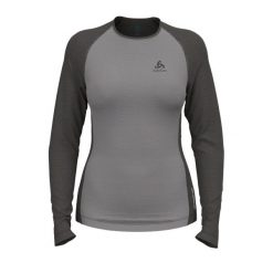 Koszulka termoaktywna z długim rękawem damska Odlo NATURAL PERFORMANCE. Szare koszulki sportowe damskie Odlo, s, bez wzorów, bez kołnierzyka, bez ramiączek, narciarskie. W wyprzedaży za 180.00 zł.