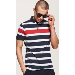 Koszulka polo w paski - Granatowy. Koszulki polo męskie marki House. Za 59.99 zł.