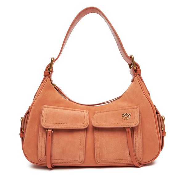 Torebka PINKO. Brązowe torebki do ręki damskie Pinko, bez wzorów, klasyczne, bez dodatków. Za 899.99 zł.